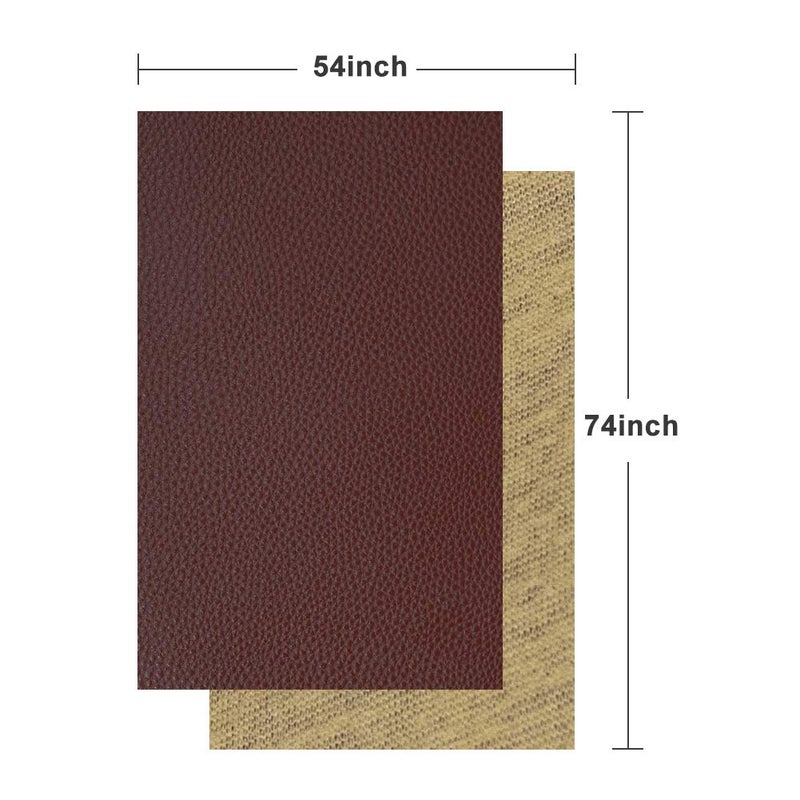 TORRAMI Soft Synthetic PU Fabric Material Faux Leather Sheets 2 Yards 54" x 72", 0.95mm Thick for Upholstery, DIY Crafts,Pebbled Pattern Coffee - Image 4